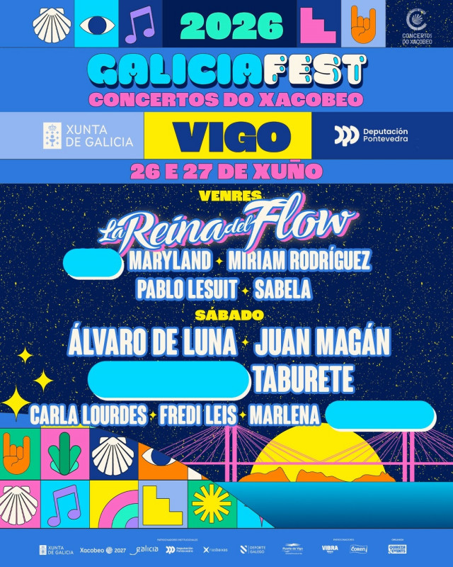 Imagen de los artistas del Galicia Fest.