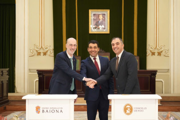 Imagen de la firma del convenio.