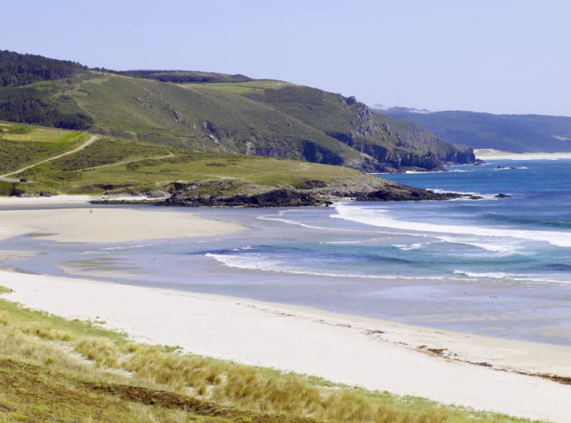 Imagen de la playa Nemiña, en Muxía (A Coruña).