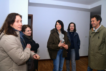 La conselleira de Vivenda, María M. Allegue, en O Carballiño (Ourense)