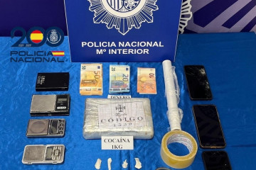 Imagen de los efectos incautados en los registros.