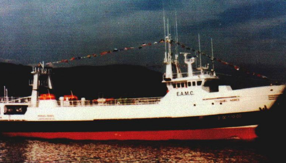 El arrastrero Manuel Nores en una foto del Ministerio de Pesca