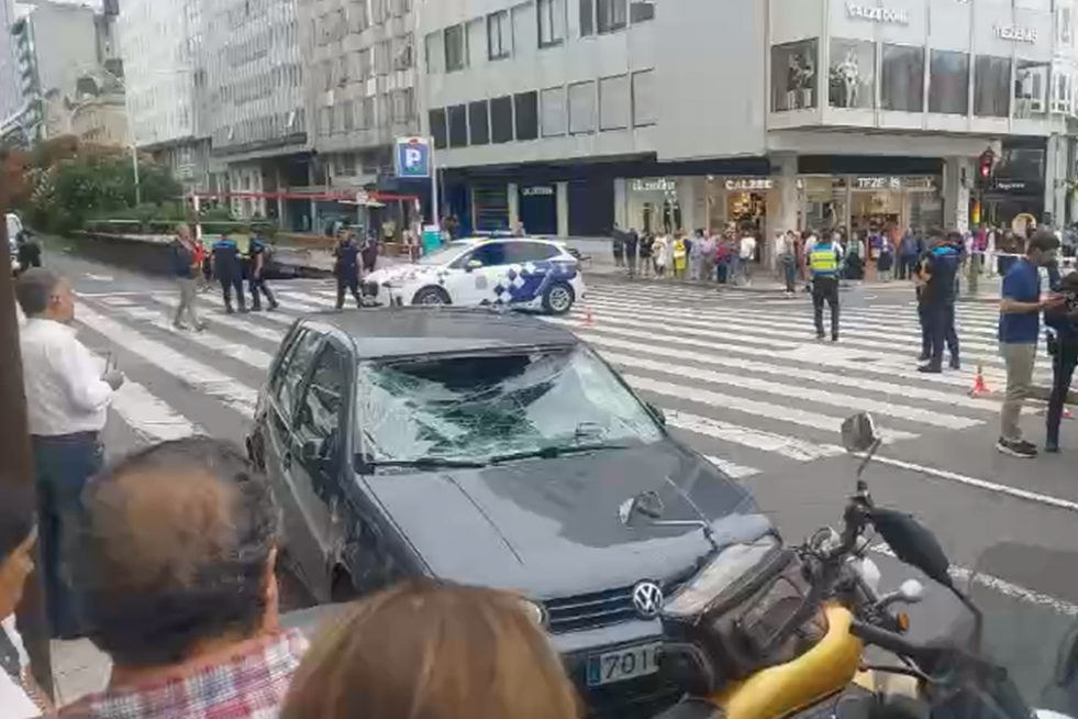 Atropello masivo en A Coruña en una imagen de CRTVG