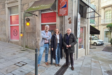 La portavoz municipal del PP, Luisa Sánchez, con los concejales Miguel Martín y Daniel Benavides.