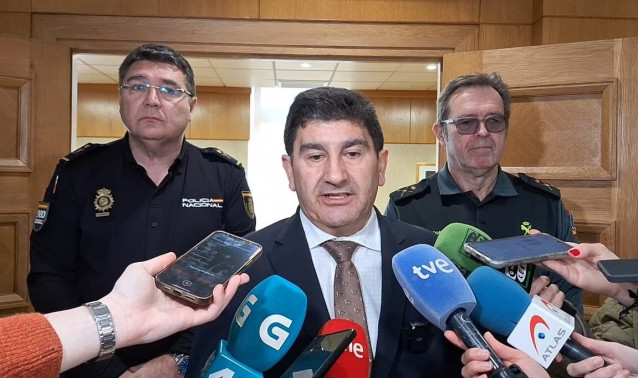 El delegado del Gobierno en Galicia, Pedro Blanco, en declaraciones a los medios