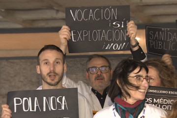 Protesta contra el Estatuto Marco en una foto de O'Mega