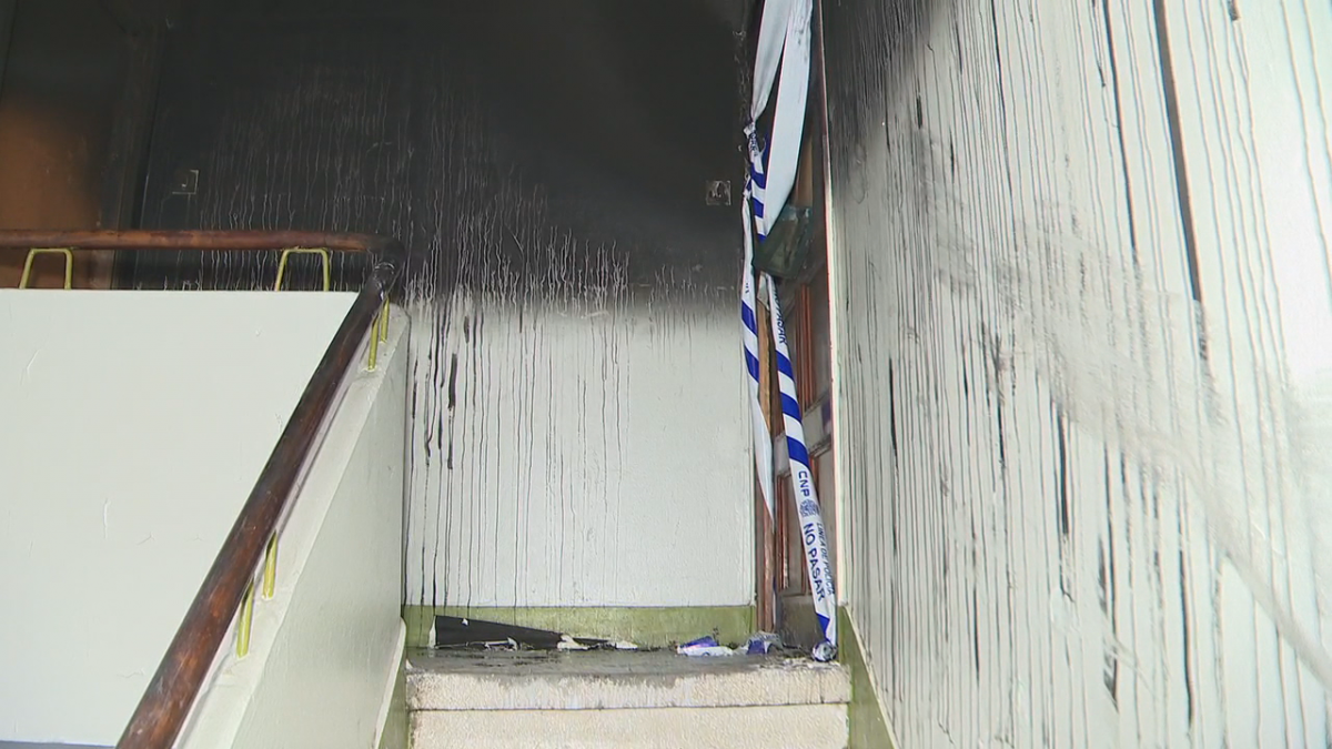 Incendio en Reicimil en una foto de la CRTVG