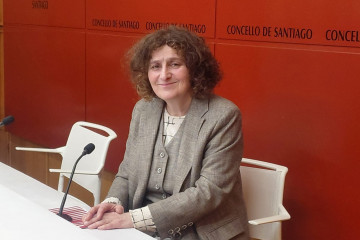 La alcaldesa, Goretti Sanmartín, en rueda de prensa.