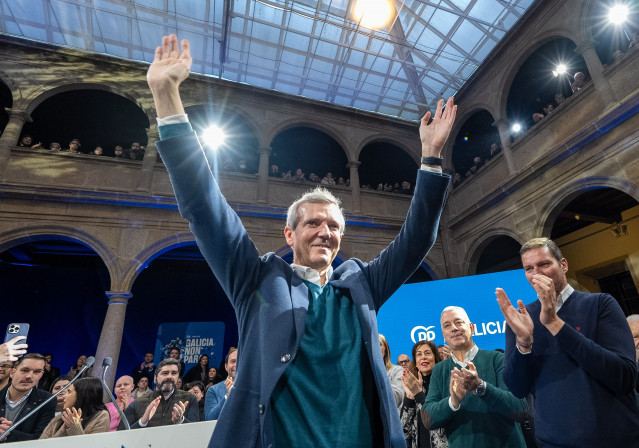 Rueda, en la jornada de su proclamación como candidato, en enero de 2024.