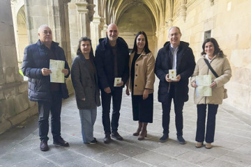 Representantes del PPdeG en su vista a los Caminos de San Rosendo y Miñoto Ribeiro