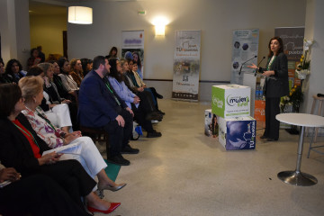 La conselleira de Medio Ambiente e Cambio Climático, Ángeles Vázquez, en A Pobra de Trives