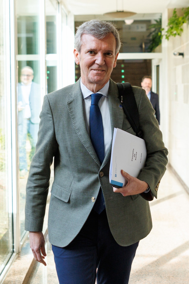 Rueda, antes del Consello de la Xunta.