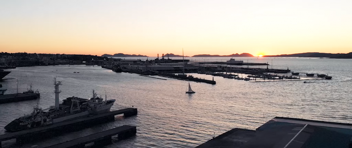 Vista desde la terraza del Auditorio Mar de Vigo