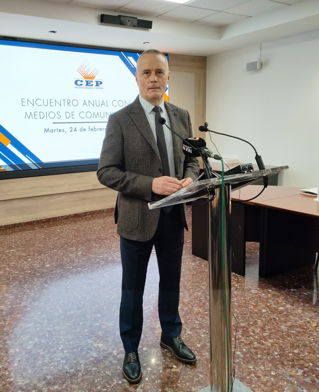 El presidente de la Confederación de Empresarios de Pontevedra (CEP), Jorge Cebreiros.