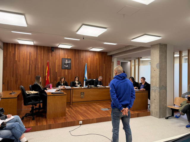 Imagen del acusado durante el juicio.