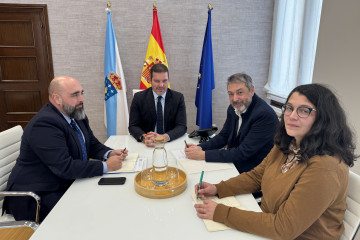 Reunión del conselleiro de Cultura, Lingua e Xuventude, José López Campos, con responsables del Colexio Oficial de Arquitectos de Galicia (COAG).