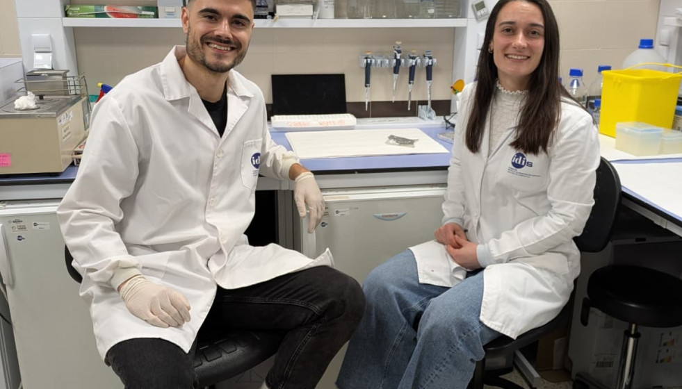 Ana Sampedro y Pelayo García, investigadores del IDIS