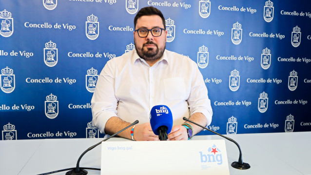 El portavoz del BNG en el Ayuntamiento de Vigo, Xabier Pérez Igrexas