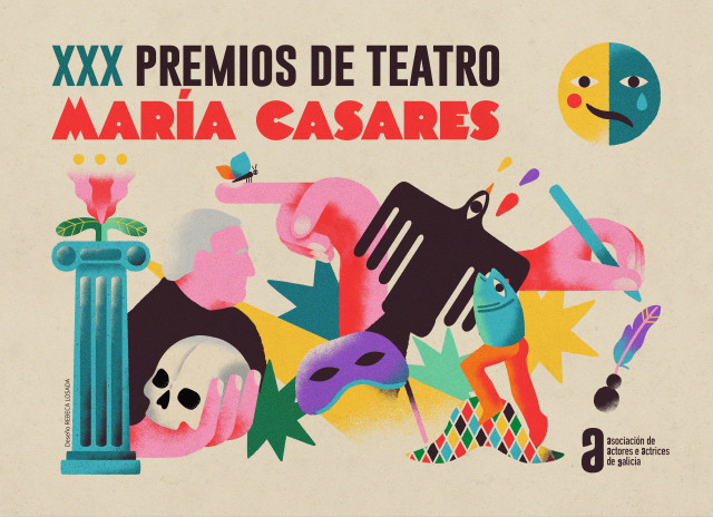 La ilustradora Rebeca Losada firma el cartel de la 30ª edición de los Premios de Teatro María Casares