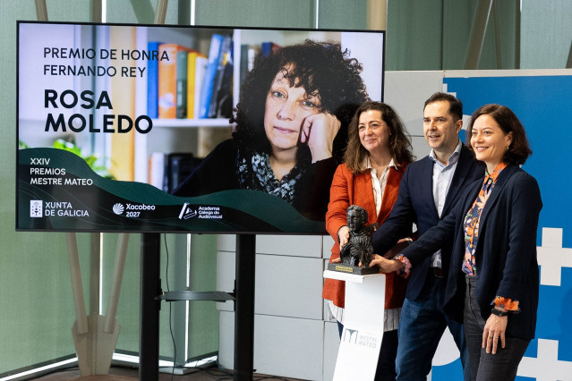 La lingüísta Rosa Moledo, Premio de Honor Fernando Rey de la Academia Galega do Audiovisual.