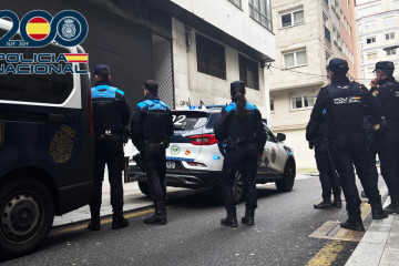 Dispositivo de la Policía Nacional y Local en Vigo.
