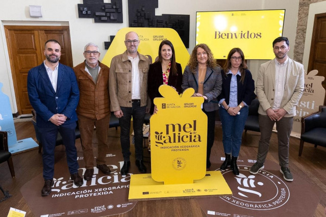 La conselleira do Medio Rural, María José Gómez, en la presentación de la nueva marca de la indicación geográfica protegida (IXP) Mel de Galicia, en un acto celebrado en Santiago