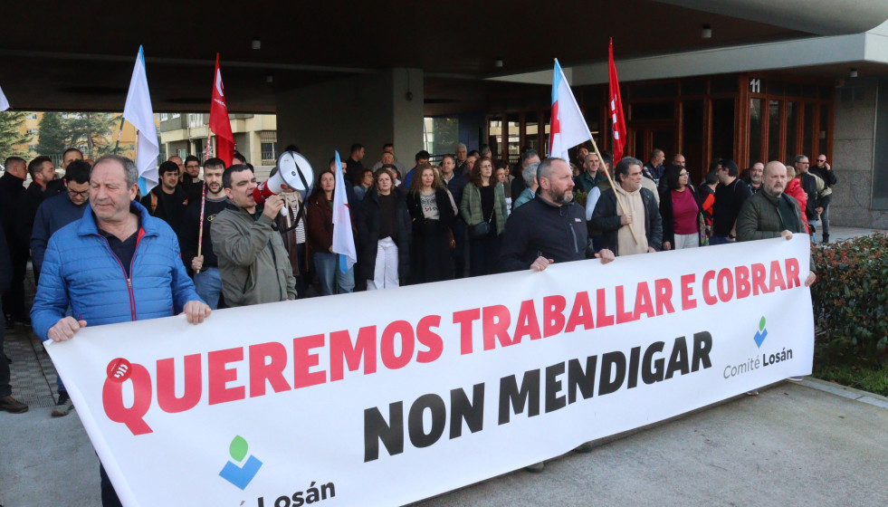 Protesta del Comité de Empresa de Losán