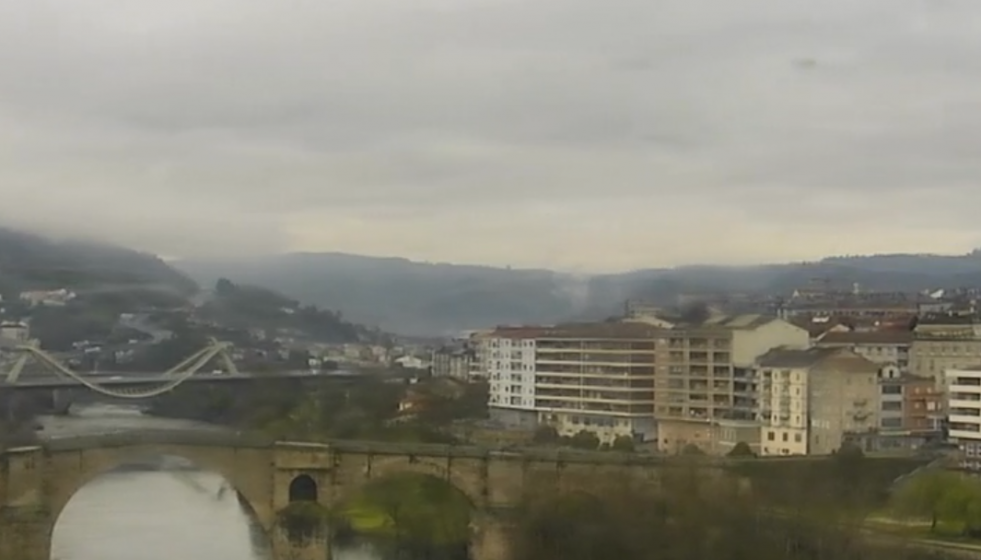 Calima en Ourense esta mañana
