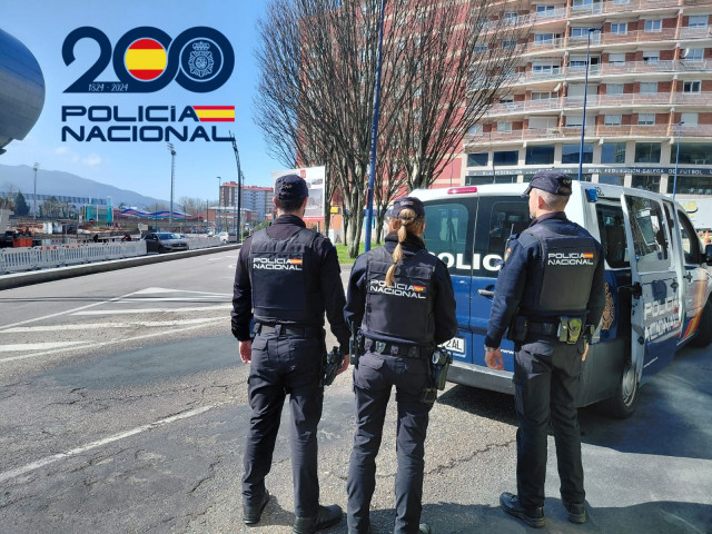 Agentes de la Policía Nacional en Vigo