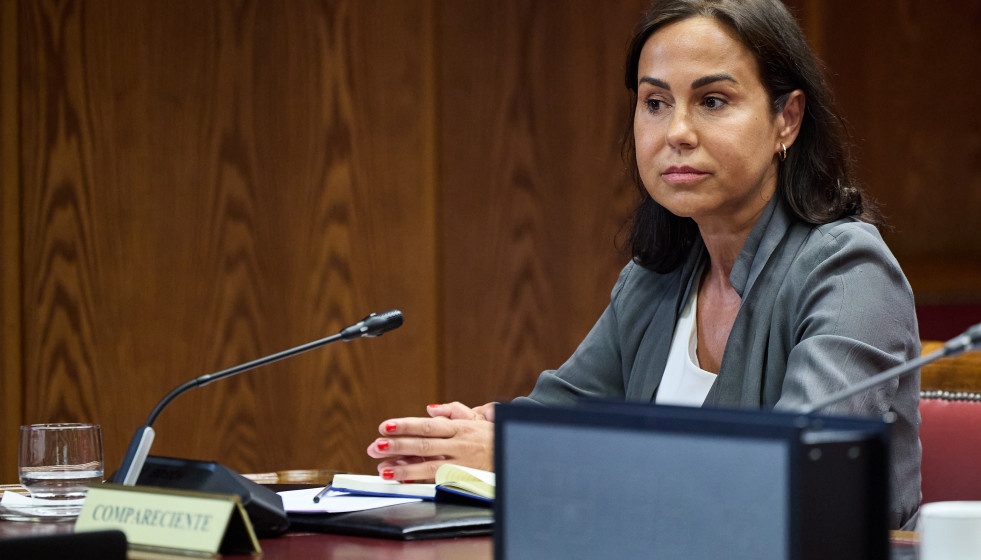 Archivo - La expresidenta de Adif y ex secretaria de Estado de Transportes, Movilidad y Agenda Urbana, Isabel Pardo de Vera Posada, durante su comparecencia ante la Comisión de Investigación sobre e