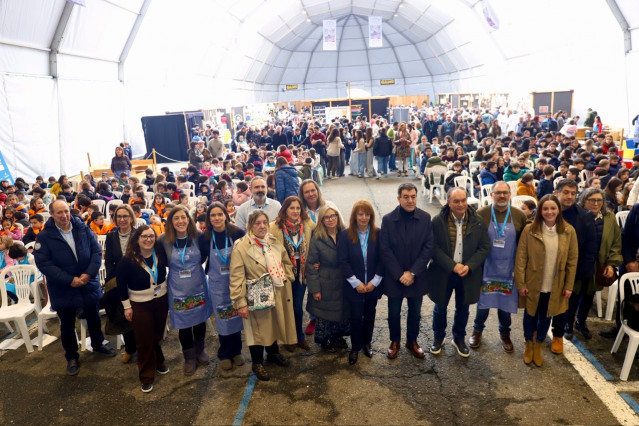 El conselleiro de Educación, Ciencia, Universidades e Formación Profesional, Román Rodríguez, en Lalín