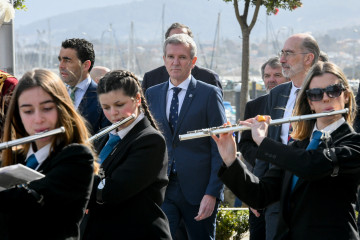 El presidente de la Xunta, Alfonso Rueda, en Baiona