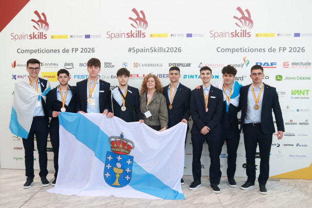 Alumnos gallegos premiados en la competición Spainskills