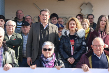 El secretario xeral del PSdeG, José Ramón Gómez Besteiro, en Baleira