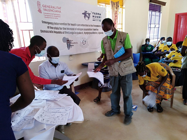 Archivo - Programa de Farmamundi para reducir la incidencia de la malaria entre la población refugiada congolesa en Uganda