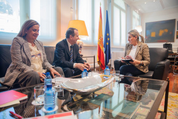 Imagen del encuentro entre Caballero y Tolón.