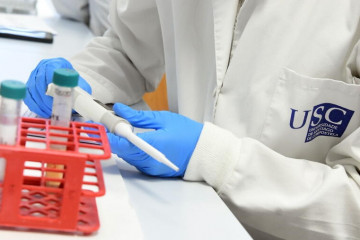 Detalle de un laboratorio de la USC.