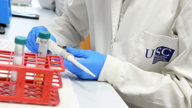 Detalle de un laboratorio de la USC.