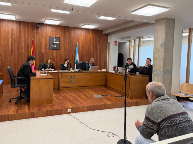 Imagen del acusado durante la vista.