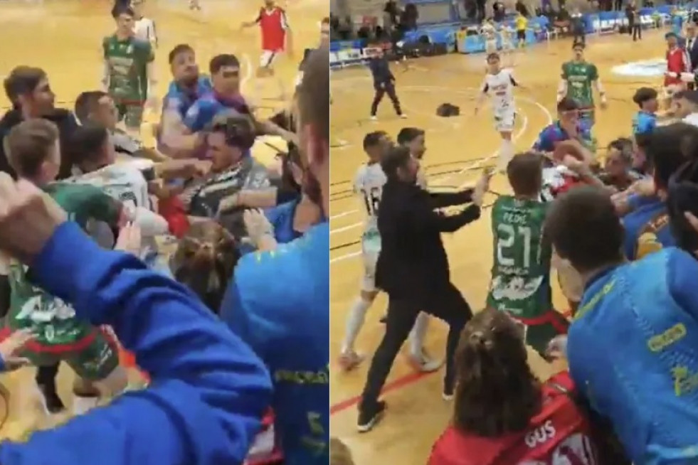 Tangana en el Peñíscola Noia de Futsal