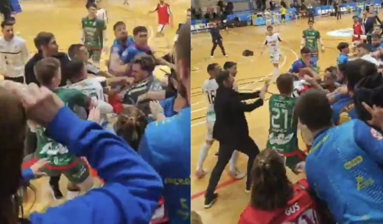 Vídeos | Grave pelea en el partido Peñíscola - Noia de futbol sala