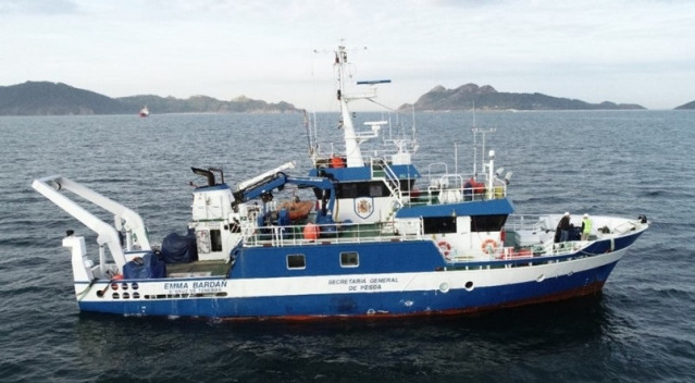 Archivo - Buque Enma Bardán en el que se realiza la campaña Juvena para estudir la anchoa en el Golfo de Bizkaia