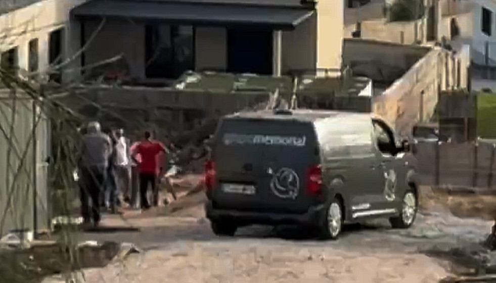 Furgón funerario en el accidente de Mos en una imagen de CRTVG