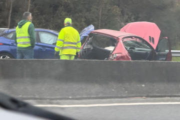 Imagen del accidente en la VG-20.