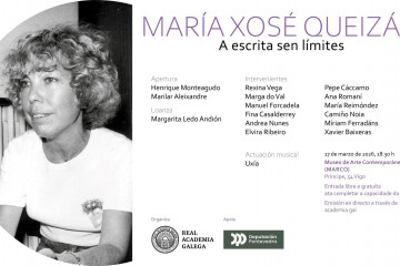 Cartel del acto en homenaje de María Xosé Queizán