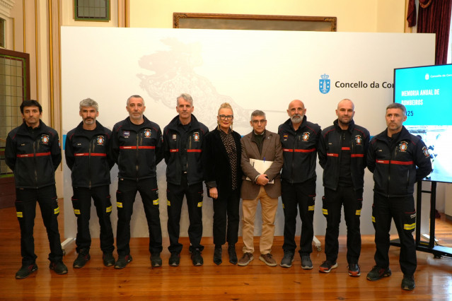 Presentación de la memoria de actuaciones de los bomberos de A Coruña en 2025