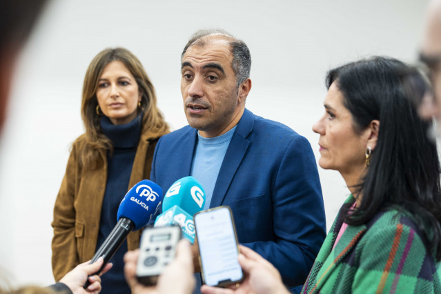 Archivo - El alcalde de Poio, Ángel Moldes, vicepresidente de la Fegamp.