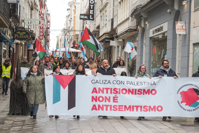 Archivo - Manifestación en apoyo al activista propalestino Bruno Lopes, a 25 de enero de 2026.