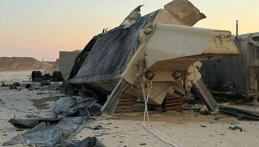 Radar americando alcanzado por dron de Irán en Jordania