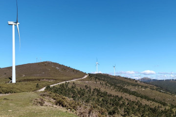 Parque eólico de graiade en Porto do Son